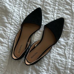 Merona size 6 black flats